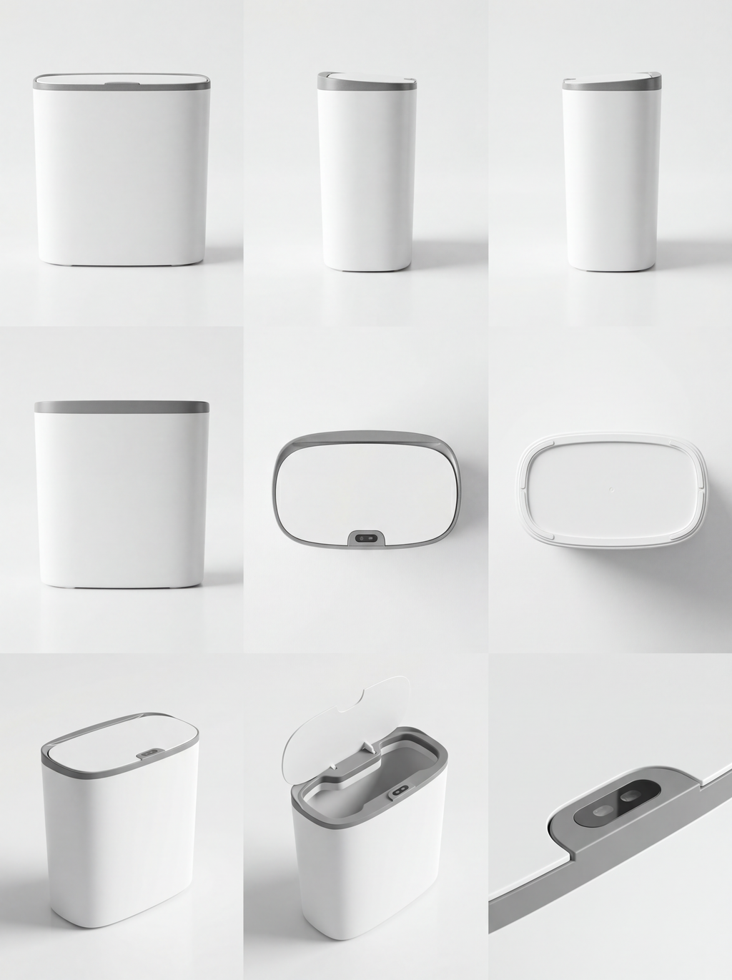 14L White Touchless Smart Sensor Trash Can