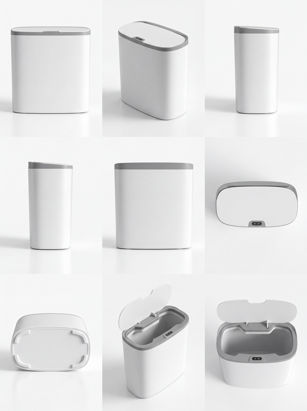 14L White Touchless Smart Sensor Trash Can