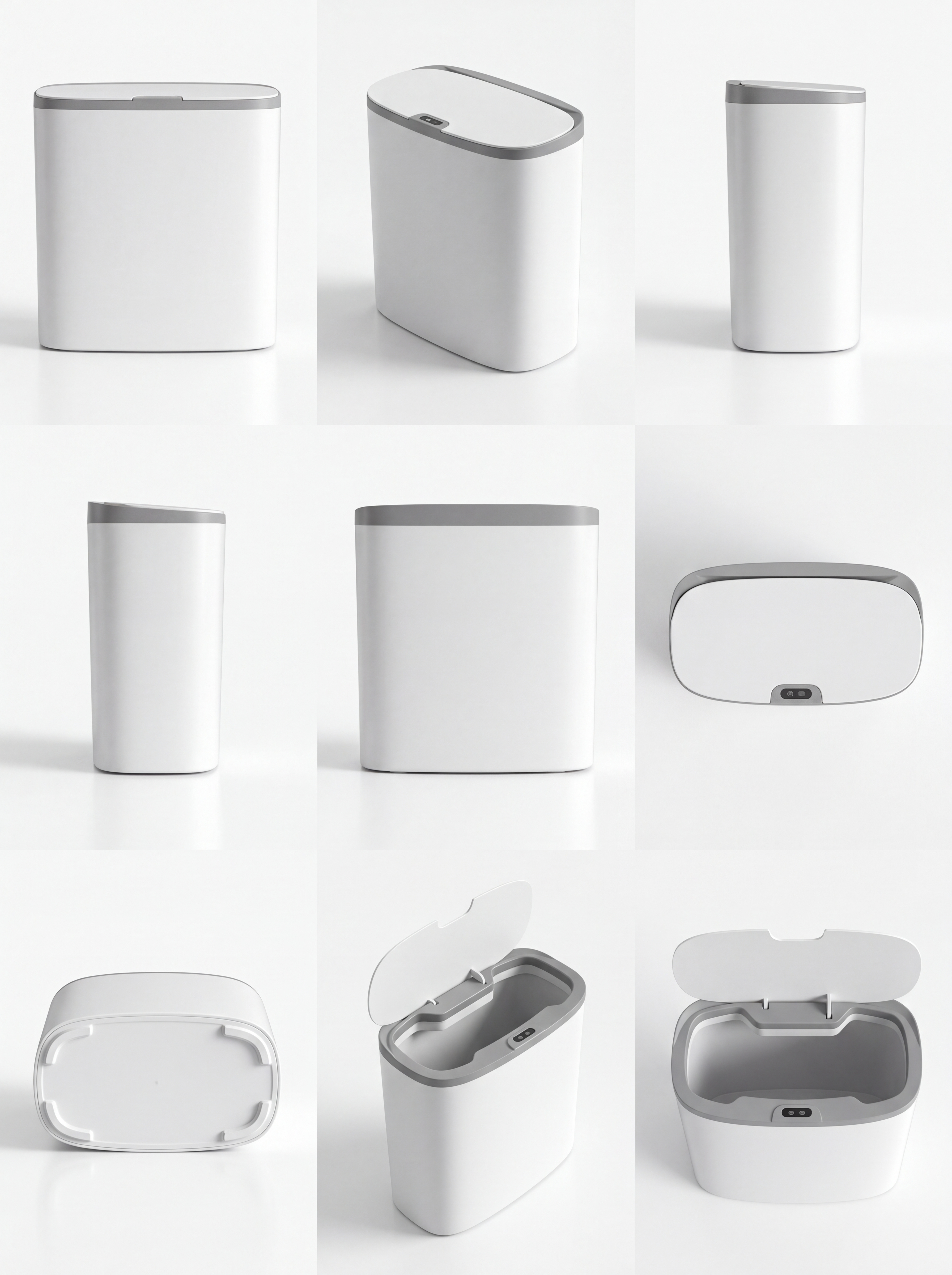 14L White Touchless Smart Sensor Trash Can