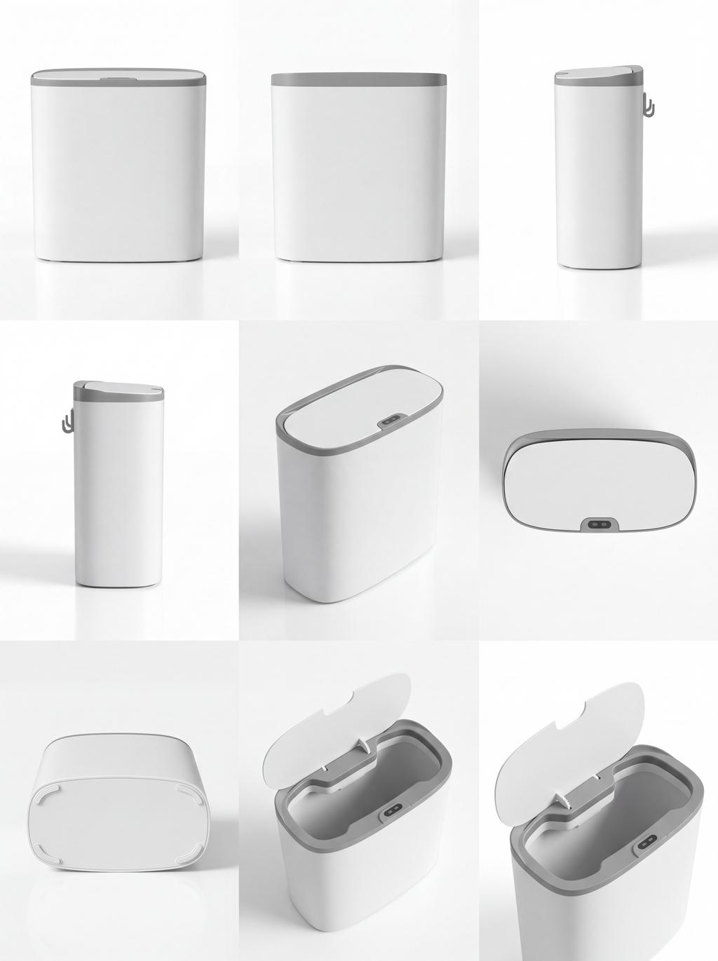 14L White Touchless Smart Sensor Trash Can