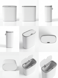 14L White Touchless Smart Sensor Trash Can