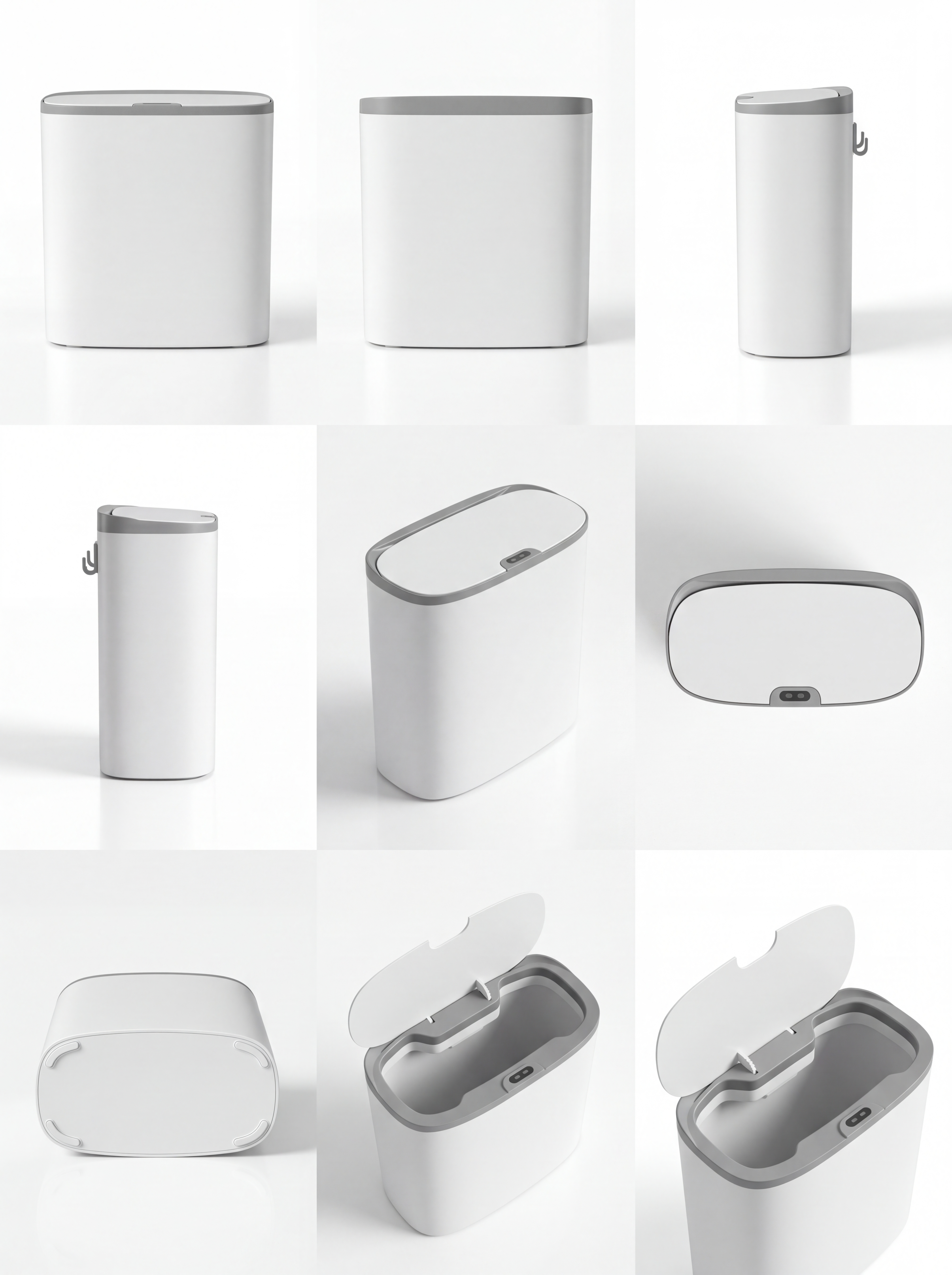 14L White Touchless Smart Sensor Trash Can
