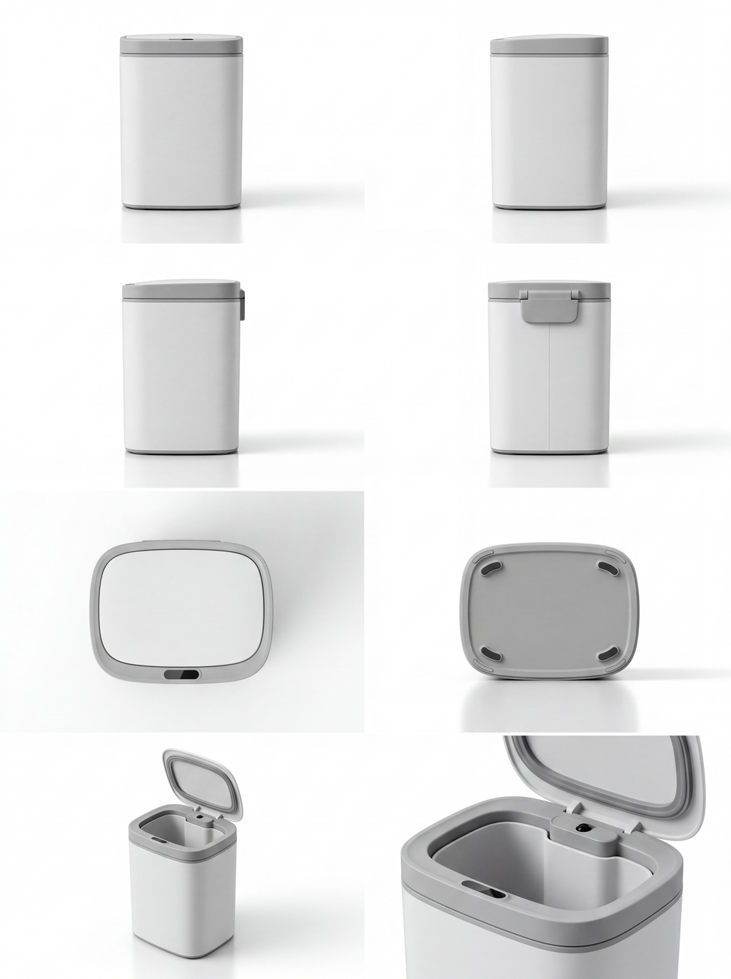 14L White Touchless Smart Sensor Trash Can