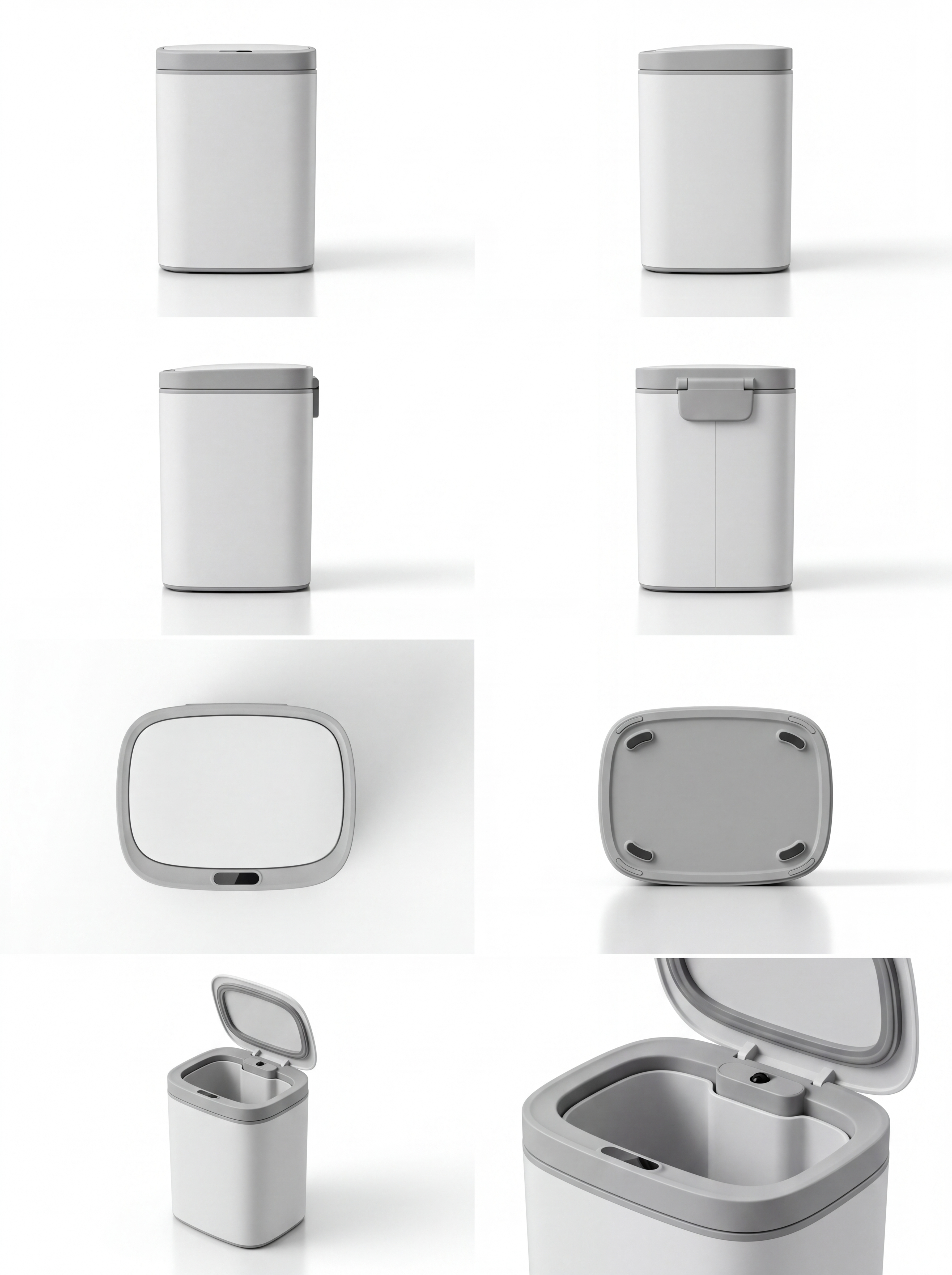 14L White Touchless Smart Sensor Trash Can